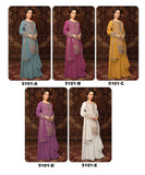 HEAVY CHINNON EMBROIDERY SEQUENCE WORK SUIT