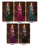 HEAVY CHINNON EMBROIDERY SEQUENCE WORK SUIT