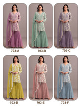 Heavy Faux Georgette Sequence & Embroidered Viscouse Thread work Suit