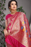 Designer Paithani Rani Pure Silk Saree