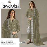 Heavy Fox with Embroidery Sequence Work Suit