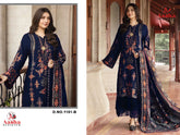 HEAVY REYON WITH SELF EMBROIDERY WORK SUIT