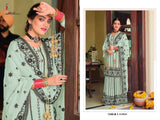 Heavy Faux Georgette With Embroidery Work With Foil Paper Work Suit