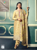 Pure Viscouse Jacquard with Neck Embroidered & Stone work suit