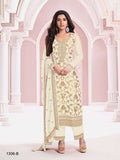 PURE JACQUARD VISCOS NECK EMBROIDERY  WORK SUIT