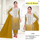 Heavy Organza with Embroidery work suit