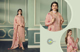 Pure Viscouse Jacquard with Neck Embroidered & Stone work suit