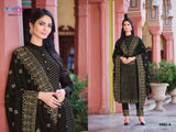Heavy Faux Georgette with Embroidery work Squence Work SUIT