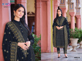 Heavy Faux Georgette with Embroidery work Squence Work SUIT