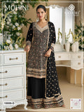 Faux Georgette with Heavy Embroidered Sequence & VISCOSE Thread work Suit