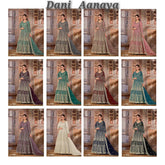 Heavy Butterfly Net with Embroidery Codding Work With Sequence With Hand Work Suit