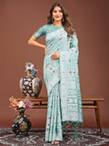 Beautiful Linen Cotton Printed Saree