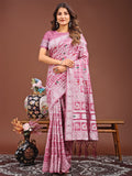 Beautiful Linen Cotton Printed Saree
