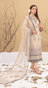 Faux Georgette with Heavy Embroidery Sequence Khatli Work Suit
