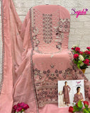 GEORGETTE WITH HEAVY EMBROIDERED WITH KHATLI WORK SUIT