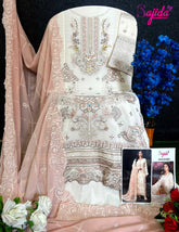 GEORGETTE WITH HEAVY EMBROIDERED WITH KHATLI WORK SUIT
