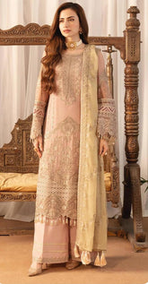 GEORGETTE WITH HEAVY EMBROIDERED WITH KHATLI WORK SUIT