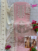 GEORGETTE WITH HEAVY EMBROIDERED WITH KHATLI WORK SUIT