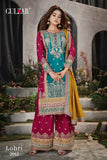 Primium Chinon Silk with codding embroidery work daimond work Suit