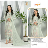 ORGANZA EMBROIDERED WORK SUIT