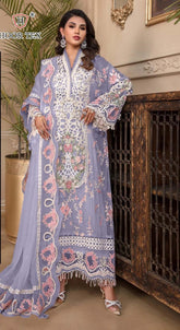 Fox Georgette Embroidery work Suit