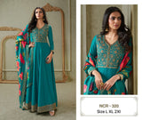 BANGALORI SILK EMBROIDERY WORK SUIT