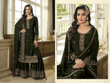 Heavy Faux Georgette with Embroidery Sequence & Thread work Suit