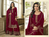 Heavy Faux Georgette with Embroidery Sequence & Thread work Suit