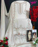 GEORGETTE WITH HEAVY EMBROIDERED WITH KHATLI WORK Suit