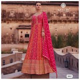 Heavy Real Gerogette With  Embroidery siquance work Suit