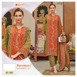 PURE NATURAL CRAPE PRINTED EMBROIDERED SUIT