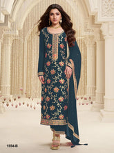 PURE JACQUARD VISCOSE NECK EMBROIDERY SEQUENCE WORK SUIT