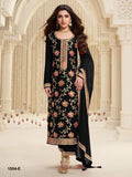 PURE JACQUARD VISCOSE NECK EMBROIDERY SEQUENCE WORK SUIT
