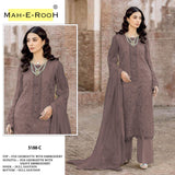 FOX GEORGETTE EMBROIDERY WORK SUIT