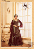 Heavy Faux Georgette with Embroidery Glitter Sequence work Suit