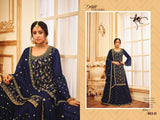 Heavy Faux Georgette with Embroidery Glitter Sequence work Suit