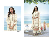 Faux Georgette with Heavy Embroidered VISCOSE Multi Thread & Sequence Work Suit