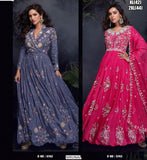 PREMIUM CHINON SILK HEAVY LOOK MULTI THREDS HANDWORK EMBRODARY SUIT