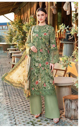 pure cotton print with self work and Heavy Embrodairy patches Suiy