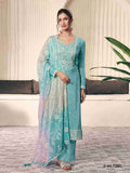 Moonga Silk  With  Sequence Embroidery Fency Thred Work Suit