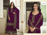 Heavy Faux Georgette with Embroidery Sequence & Thread work Suit
