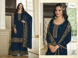 Heavy Faux Georgette with Embroidery Sequence & Thread work Suit