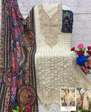 Pure Cotton With Embroidery Work Suit