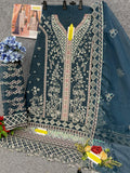 Organza With Embroidery & Zarkhan Work Salwar Suit