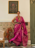 Kalki Koechlin Pink Designer Organza Saree Collection