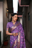 Beautiful Bandhej silk saree with Zari Weaving