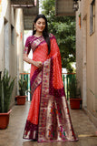 Dola soft silk with Bandhej Paithni saree