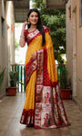 Dola soft silk with Bandhej Paithni saree