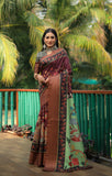 Soft Dola Silk saree with all over Kalamkari Digital prints