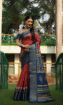 Soft Dola Silk saree with all over Kalamkari Digital prints